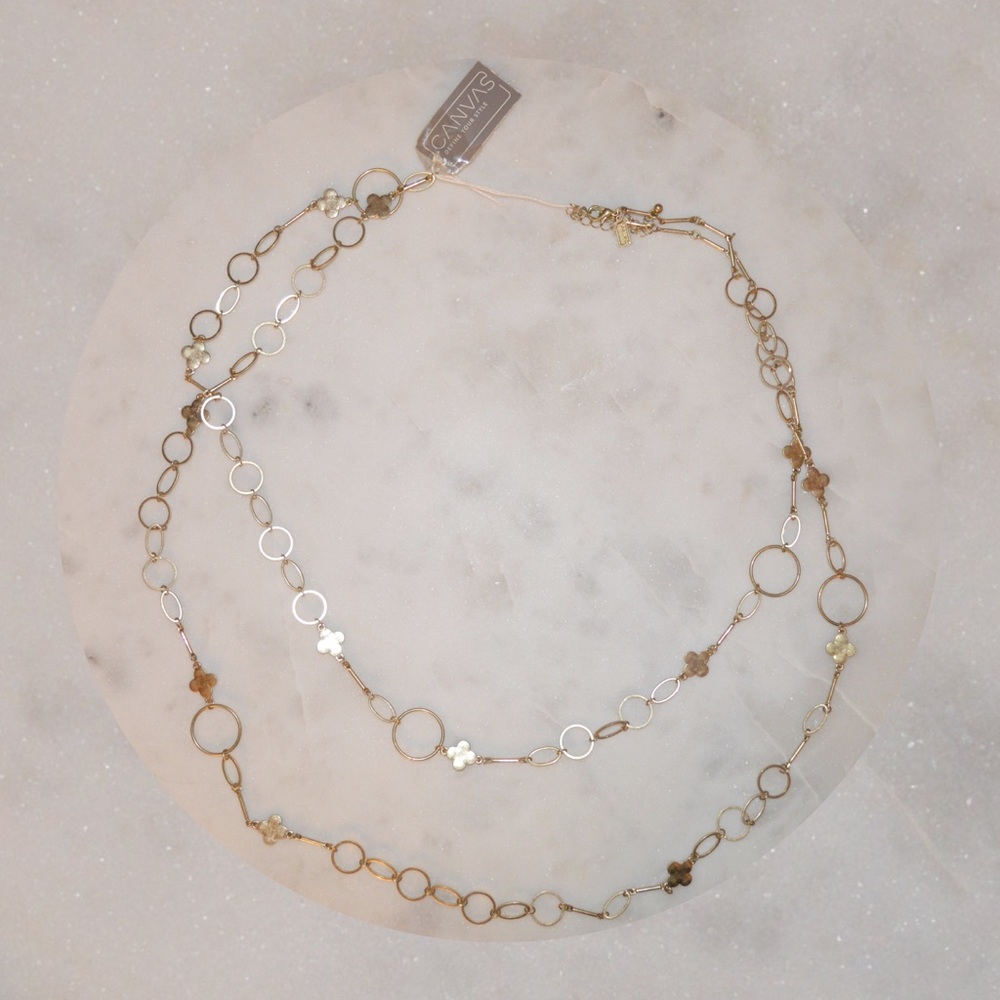 CANVAS New With Tags Double Chain Long Necklace (Discounted Shipping🚚)